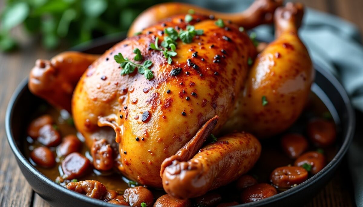Les secrets pour un poulet rôti au four tendre et juteux : techniques et recettes incontournables