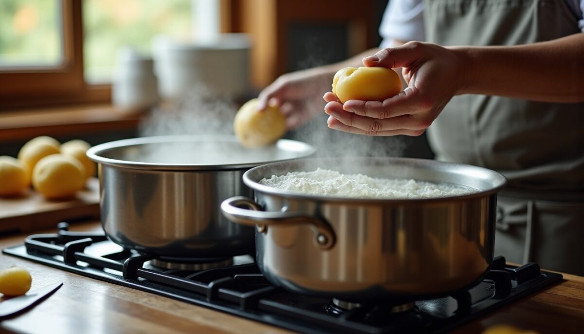 Cuisson des pommes de terre à l'eau : Faut-il commencer à l'eau froide ou bouillante ?