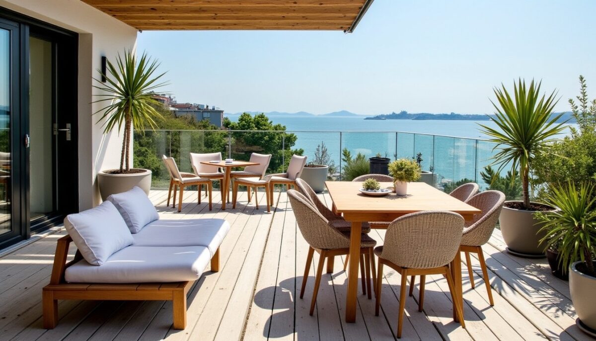 Bains de soleil : les designs qui métamorphosent votre terrasse en un havre toscan